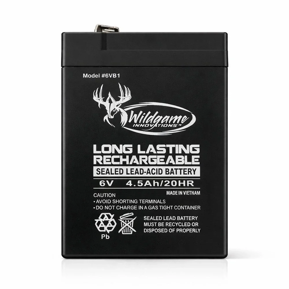 Wildgame Innovations - 6V Rechargeable Battery (4.5Ah) - 6VB1 Tab Style
